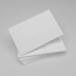 The Tactile Advantage of Embossed Business Cards & Stationery