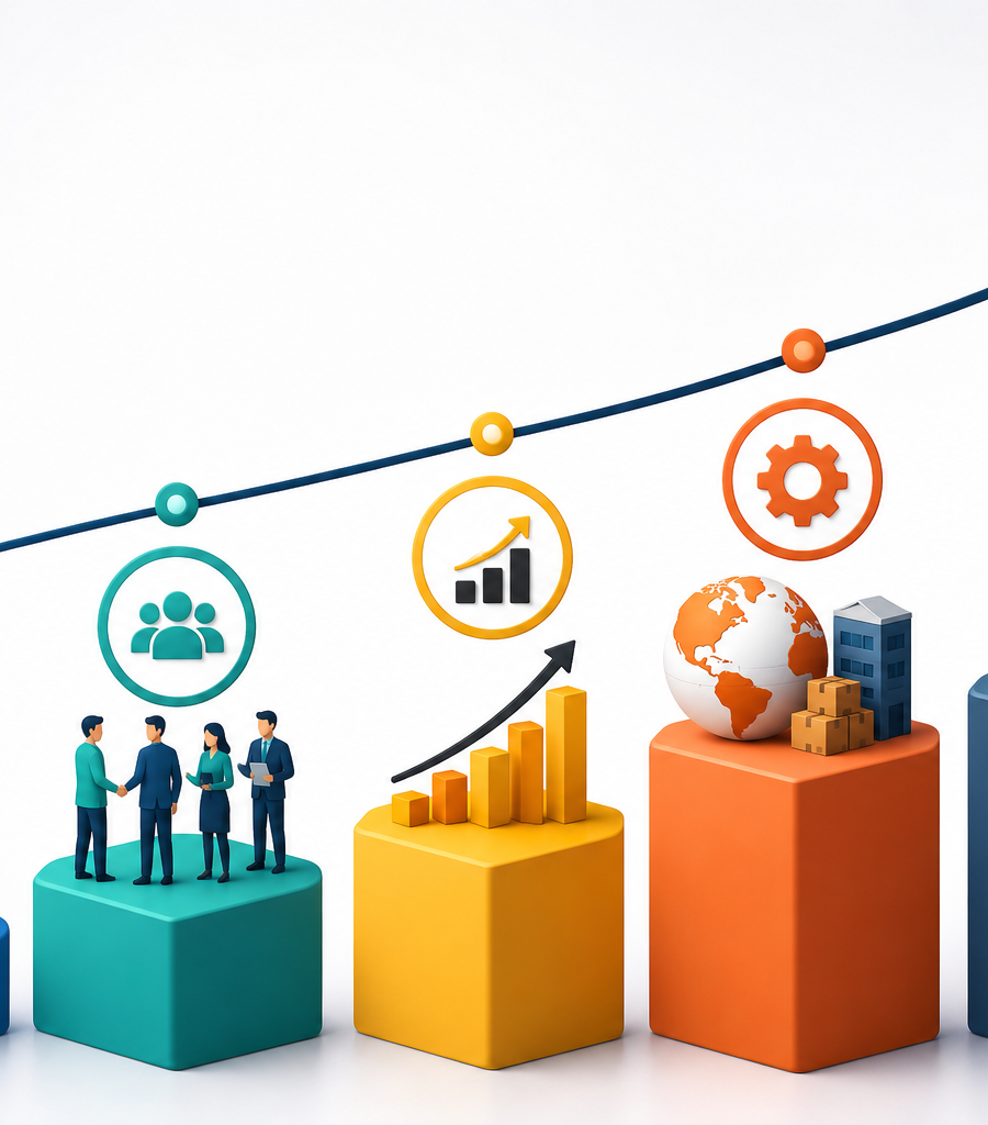 Business Growth Stages Explained: How Companies Scale from Startup to Sustainable Success
