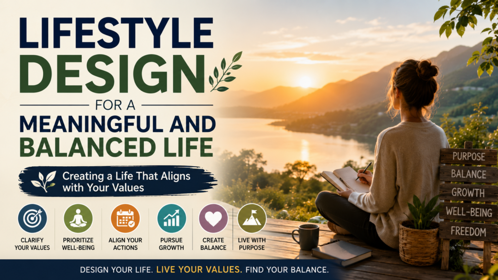 Lifestyle Design for a Meaningful and Balanced Life: Creating a Life That Aligns with Your Values